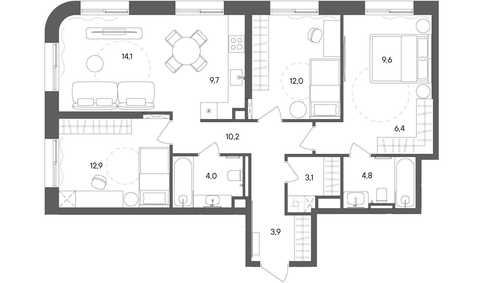 Планировка лота