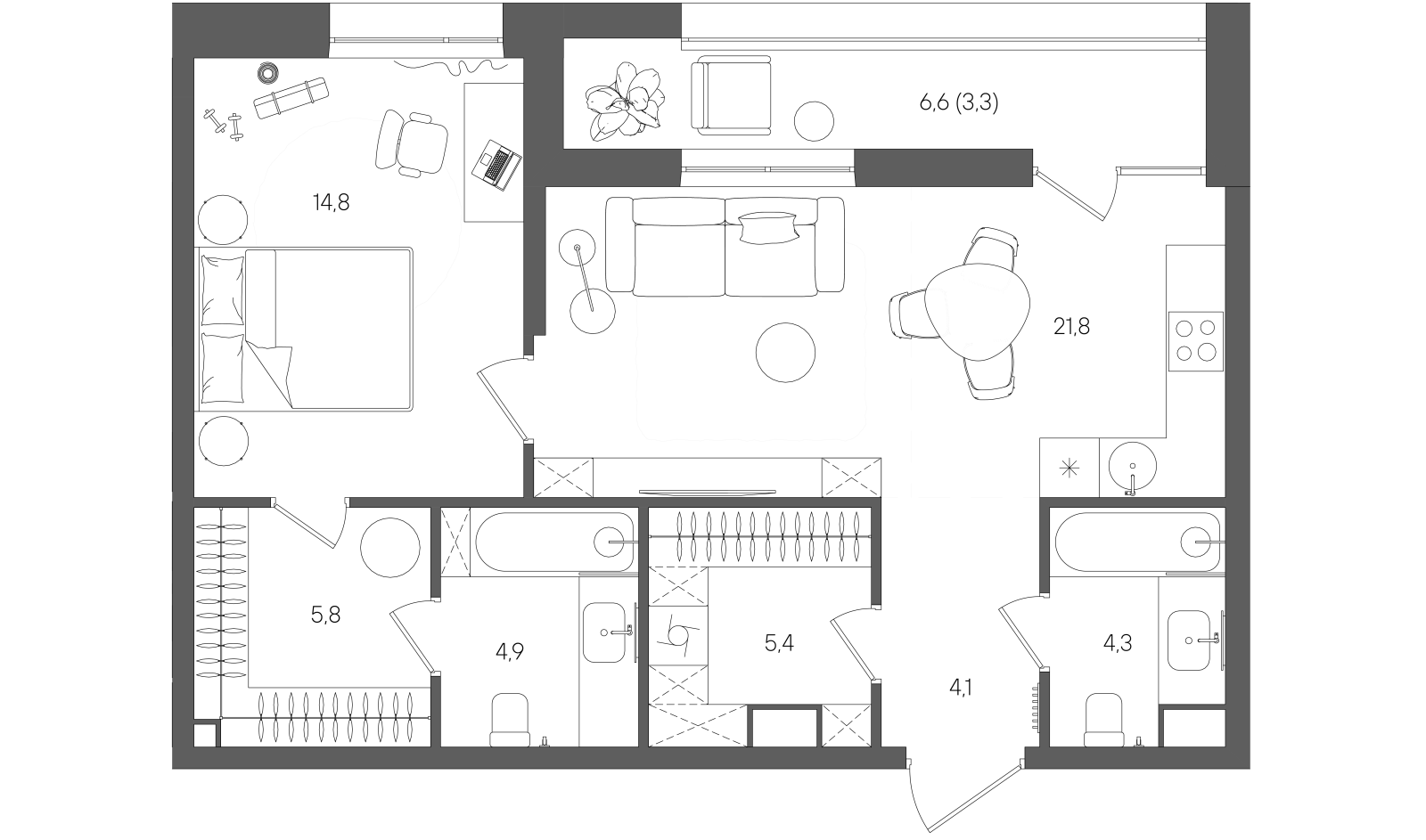 Планировка лота